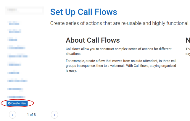 How To Create a Call Flow