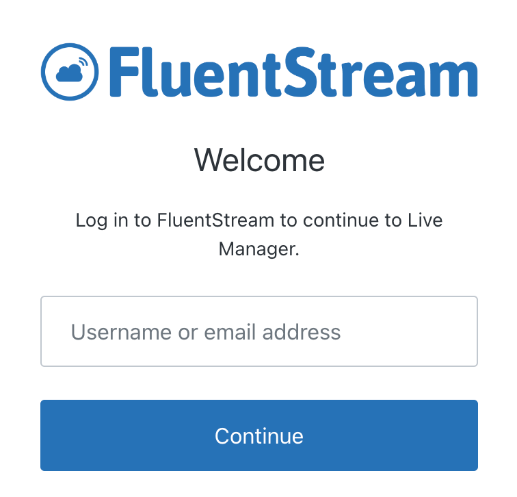 fluentcloud manager